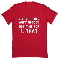1Tee Mens Ain't Nobody Got Time For That T-Shirt 