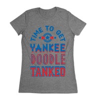 Yankee Doodle Badass V Neck T Shirt