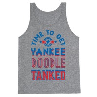 Yankee Doodle Badass V Neck T Shirt by Dreesus