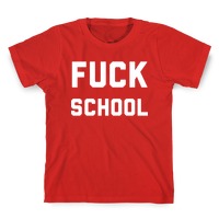 Fuck School Tee - Sea Mist