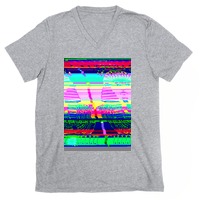 Glitch Skull Unisex T Shirt 3D Anaglyph Tshirt 3D Effect -  Norway