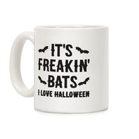 Clear Glass 12 Oz Coffee Mug Its Frickin Bats 