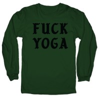 Fuck Yoga Racerback Tank Tops