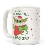Baby Yoda Christmas Mug, But First Christmas Funny Christmas
