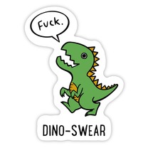Agender-Dino Die Cut Sticker