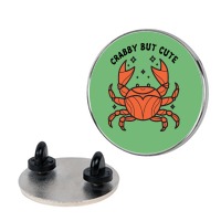 LookHUMAN Crabby But Cute Lapel Pin