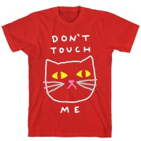 Don't Touch Me Cat Pins | LookHUMAN