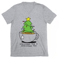 oh christmas tea panda santa hat Classic T-Shirt for Sale by TheSimpleMan