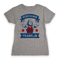 Benchamin Franklin Funny Workout Weight Lifting Design' Men's T