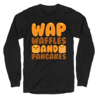 Waffles And Pancakes Wap Parody White Print Pullovers Lookhuman