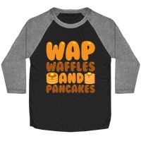 Waffles And Pancakes Wap Parody White Print T Shirts Lookhuman