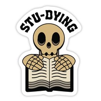 Stu-dying  Die Cut Sticker