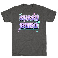 Sussy Baka Funny Meme Japanese Meaning Fool Gamer Kids Lover T-Shirt