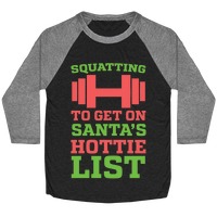 Squatting to get on Santas Hottie List Xmas Holiday Zip Hooded Sweatshirt 