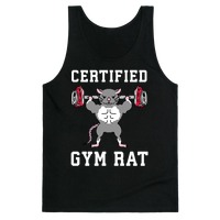 Certified Gym Rat Greeting Cards | LookHUMAN