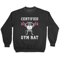 Certified Gym Rat Greeting Cards | LookHUMAN