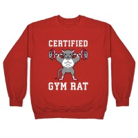 Certified Gym Rat Greeting Cards | LookHUMAN