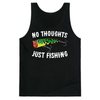 No Thoughts Just Fishing Long Sleeve T-Shirts