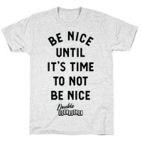 Be Nice Until Its Time to Not Be Nice T Shirt Vintage Movie Shirts Roadhouse Shirt 80s Shirts Funny Graphic Tees Movie Slogans Quotes Shirts