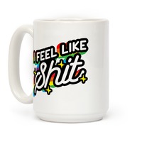 15oz Let That Shit Go Matte Black Coffee Mugs - Coffee