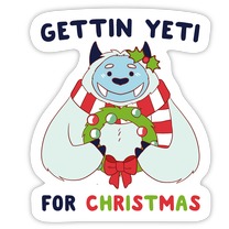 Gettin' Yeti for Christmas Garden Flag | LookHUMAN